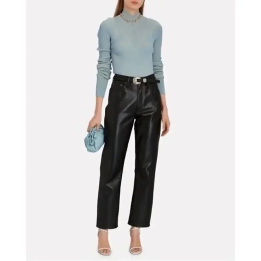AGOLDE RECYCLED LEATHER PANTS SIZE 25 B1941
